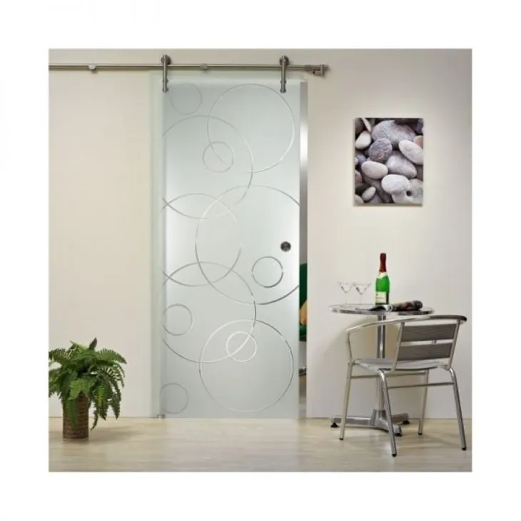 Eliter Glass and Mirror Acid Etched Door Tempered Safety Glass